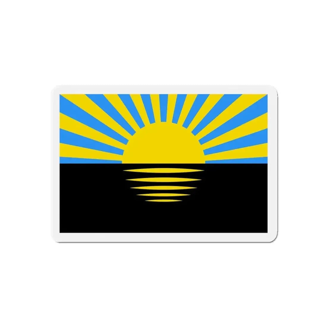 Flag of Donetsk Oblast Ukraine - Refrigerator Magnet 5 Inch - The Sticker Space