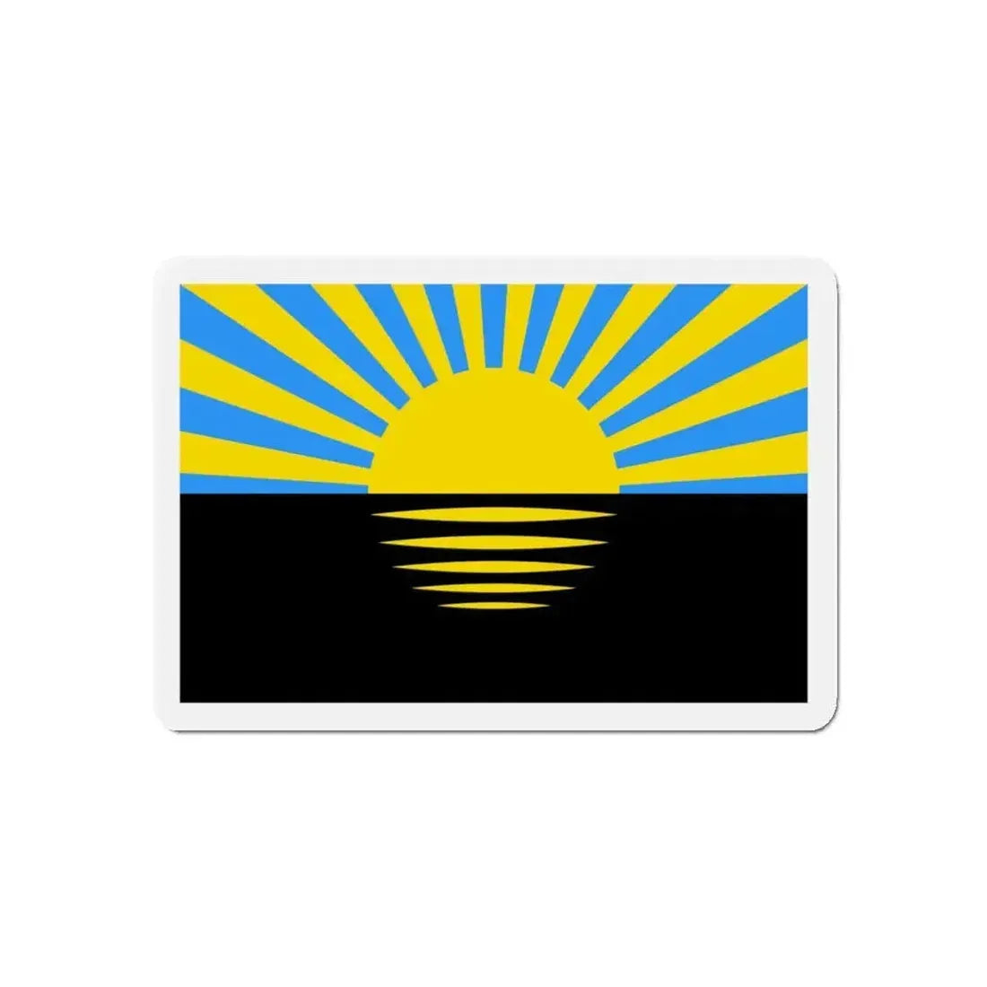 Flag of Donetsk Oblast Ukraine - Refrigerator Magnet - The Sticker Space
