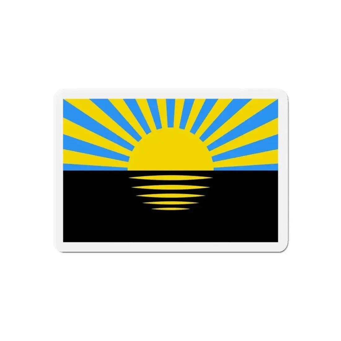 Flag of Donetsk Oblast Ukraine - Refrigerator Magnet - The Sticker Space