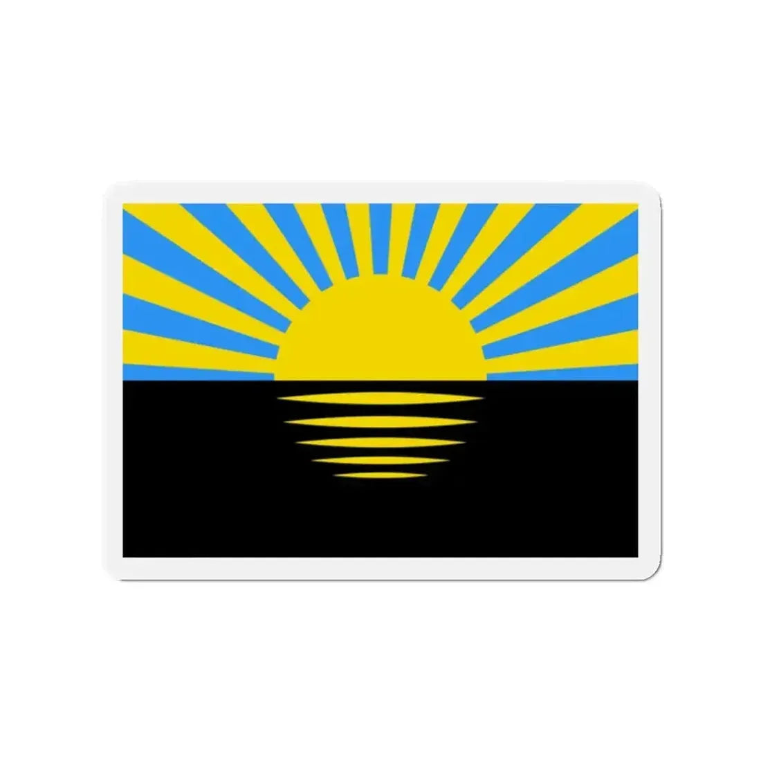 Flag of Donetsk Oblast Ukraine - Refrigerator Magnet - The Sticker Space