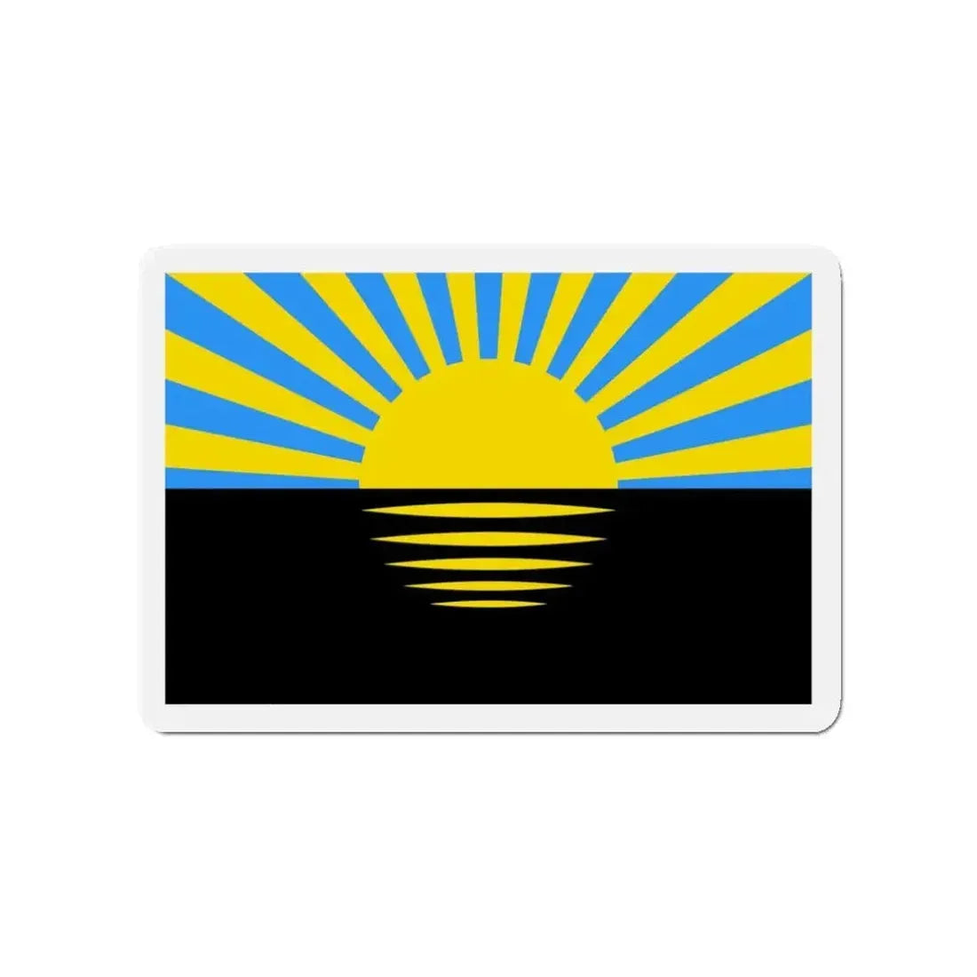 Flag of Donetsk Oblast Ukraine - Refrigerator Magnet - The Sticker Space