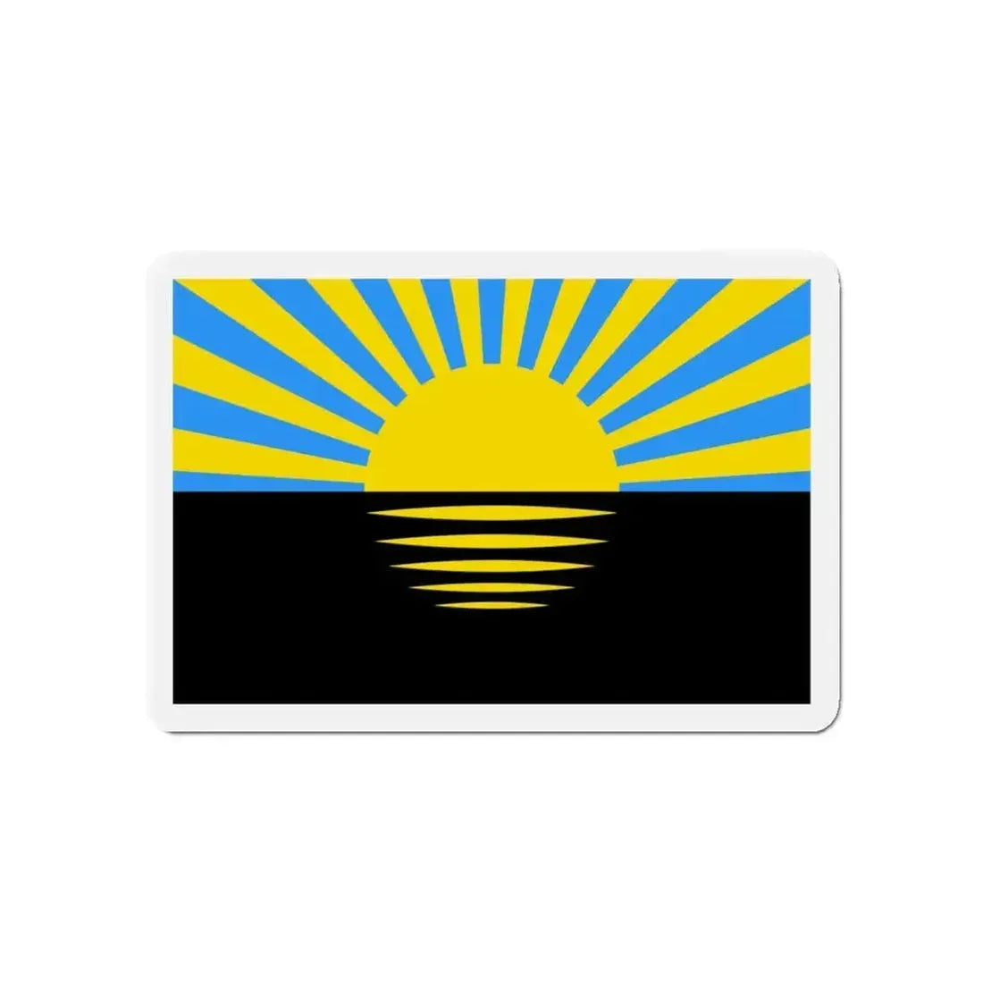 Flag of Donetsk Oblast Ukraine - Refrigerator Magnet - The Sticker Space