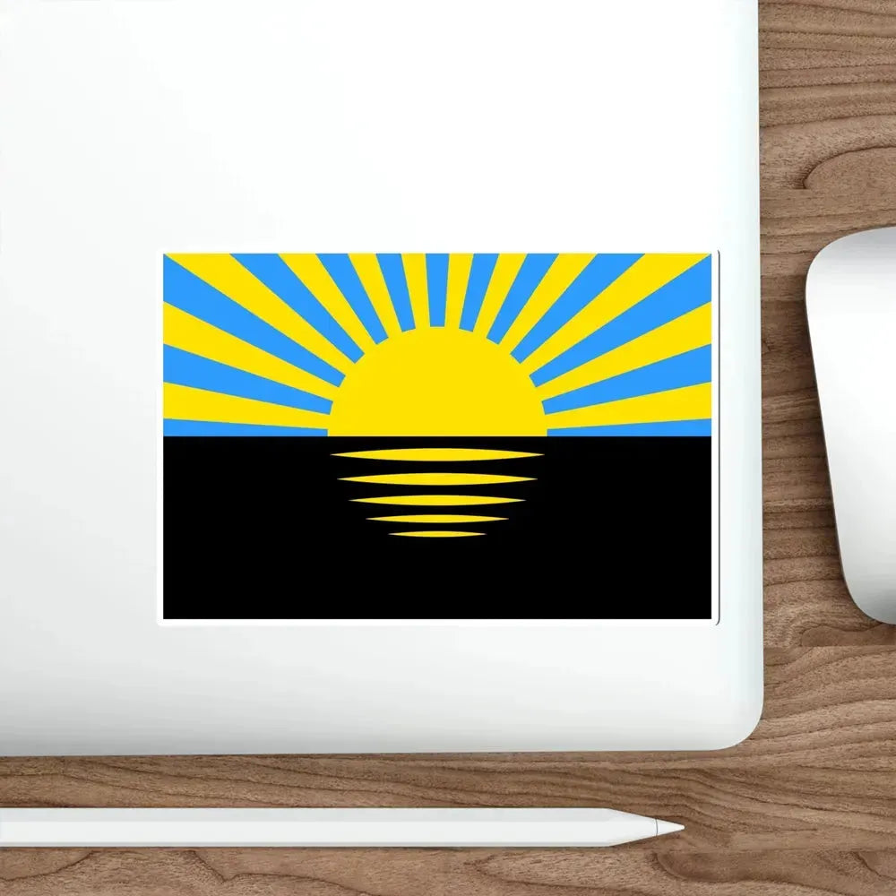 Flag of Donetsk Oblast Ukraine STICKER Vinyl Die-Cut Decal - The Sticker Space