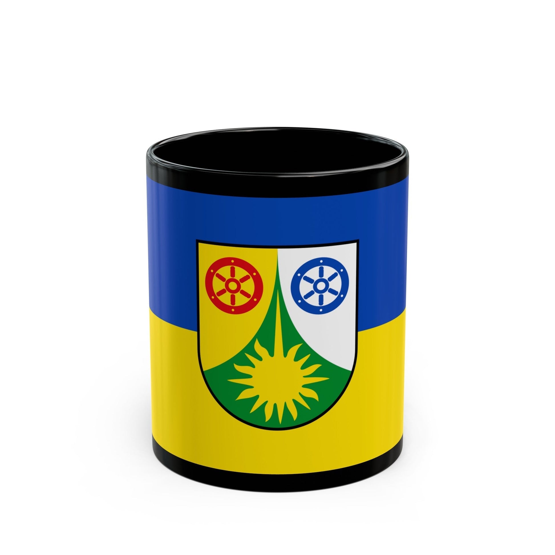 Flag of Donnersbergkreis Germany - Black Coffee Mug-11oz-The Sticker Space