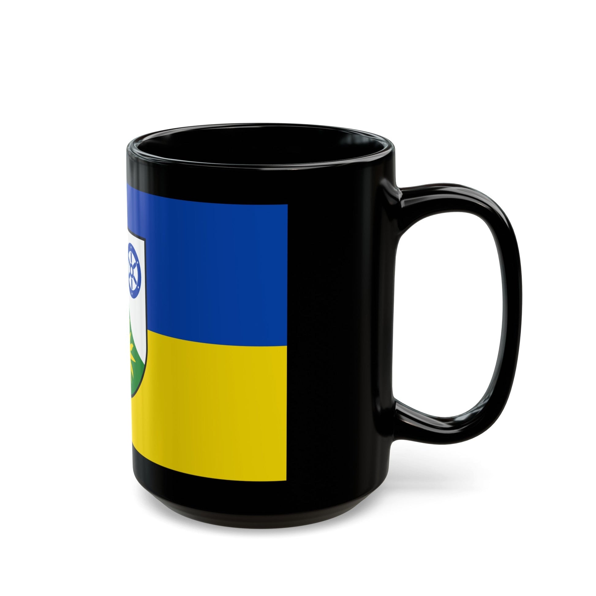 Flag of Donnersbergkreis Germany - Black Coffee Mug-The Sticker Space