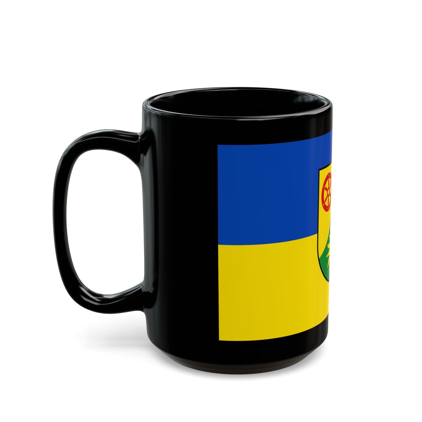 Flag of Donnersbergkreis Germany - Black Coffee Mug-The Sticker Space