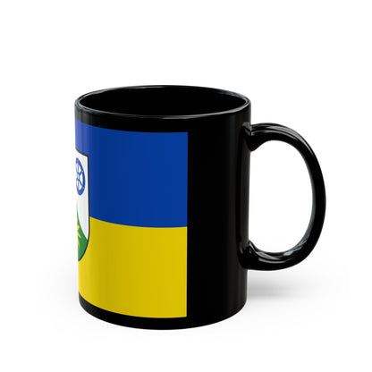 Flag of Donnersbergkreis Germany - Black Coffee Mug-The Sticker Space