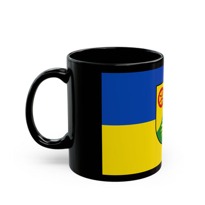 Flag of Donnersbergkreis Germany - Black Coffee Mug-The Sticker Space