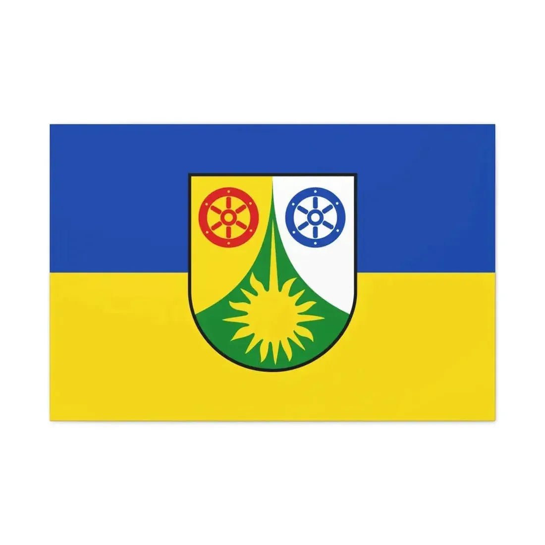 Flag of Donnersbergkreis Germany - Canvas Wall Art 36" x 24" 1.25" - The Sticker Space