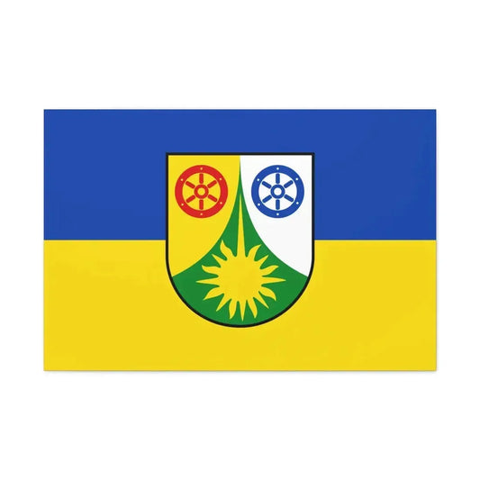 Flag of Donnersbergkreis Germany - Canvas Wall Art 36" x 24" 1.25" - The Sticker Space