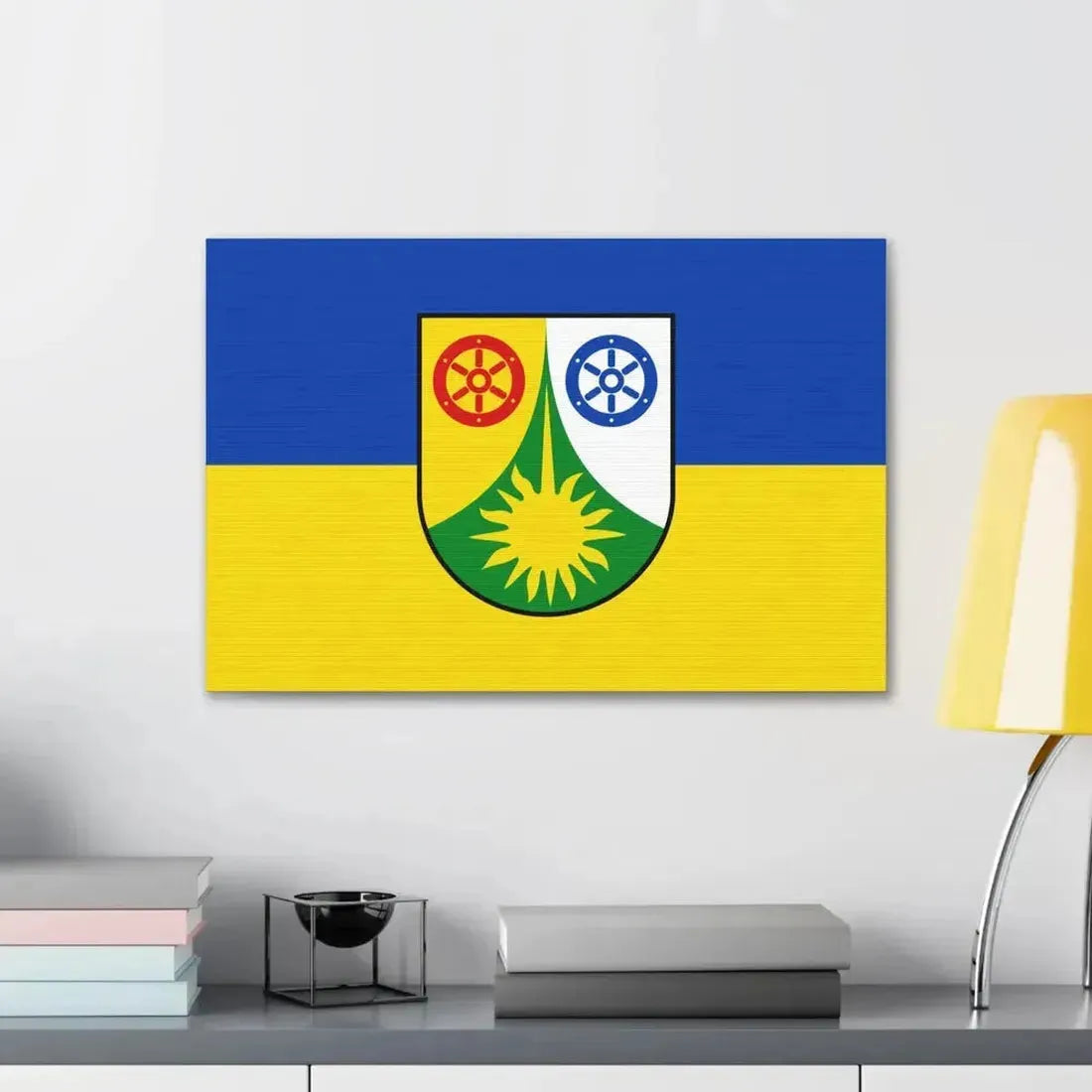 Flag of Donnersbergkreis Germany - Canvas Wall Art - The Sticker Space