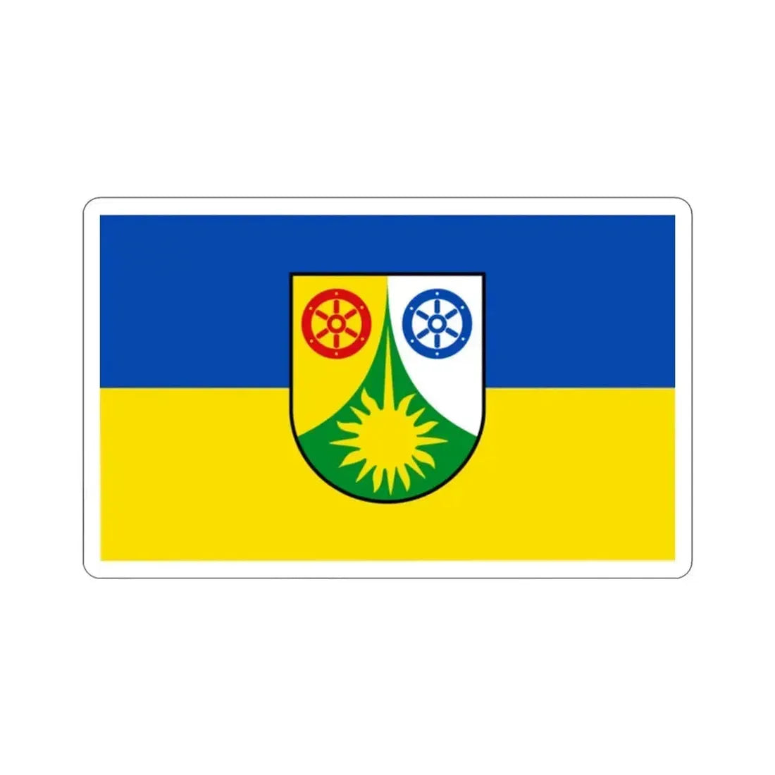 Flag of Donnersbergkreis Germany STICKER Vinyl Die-Cut Decal 2 Inch - The Sticker Space