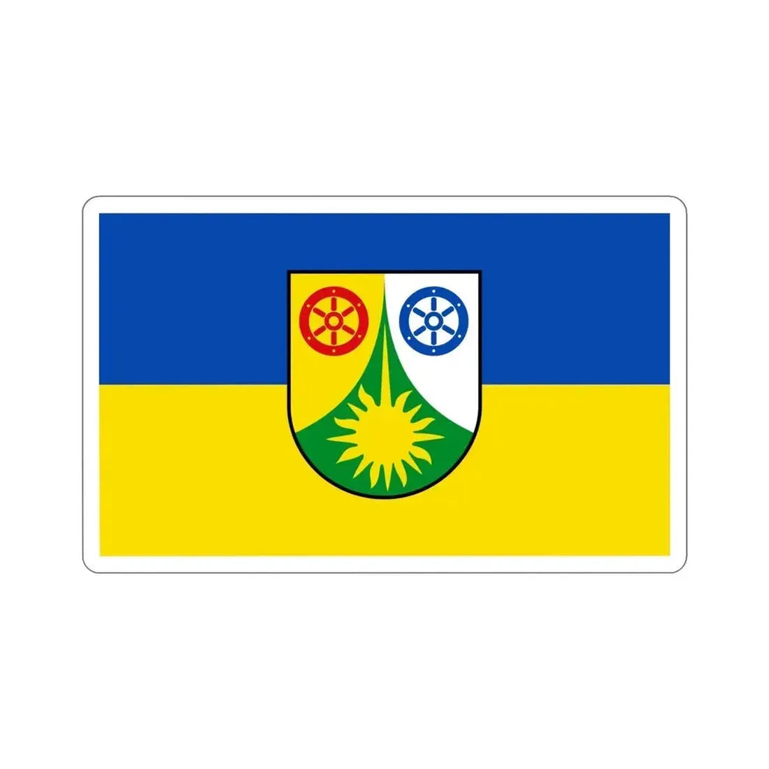 Flag of Donnersbergkreis Germany STICKER Vinyl Die-Cut Decal 5 Inch - The Sticker Space