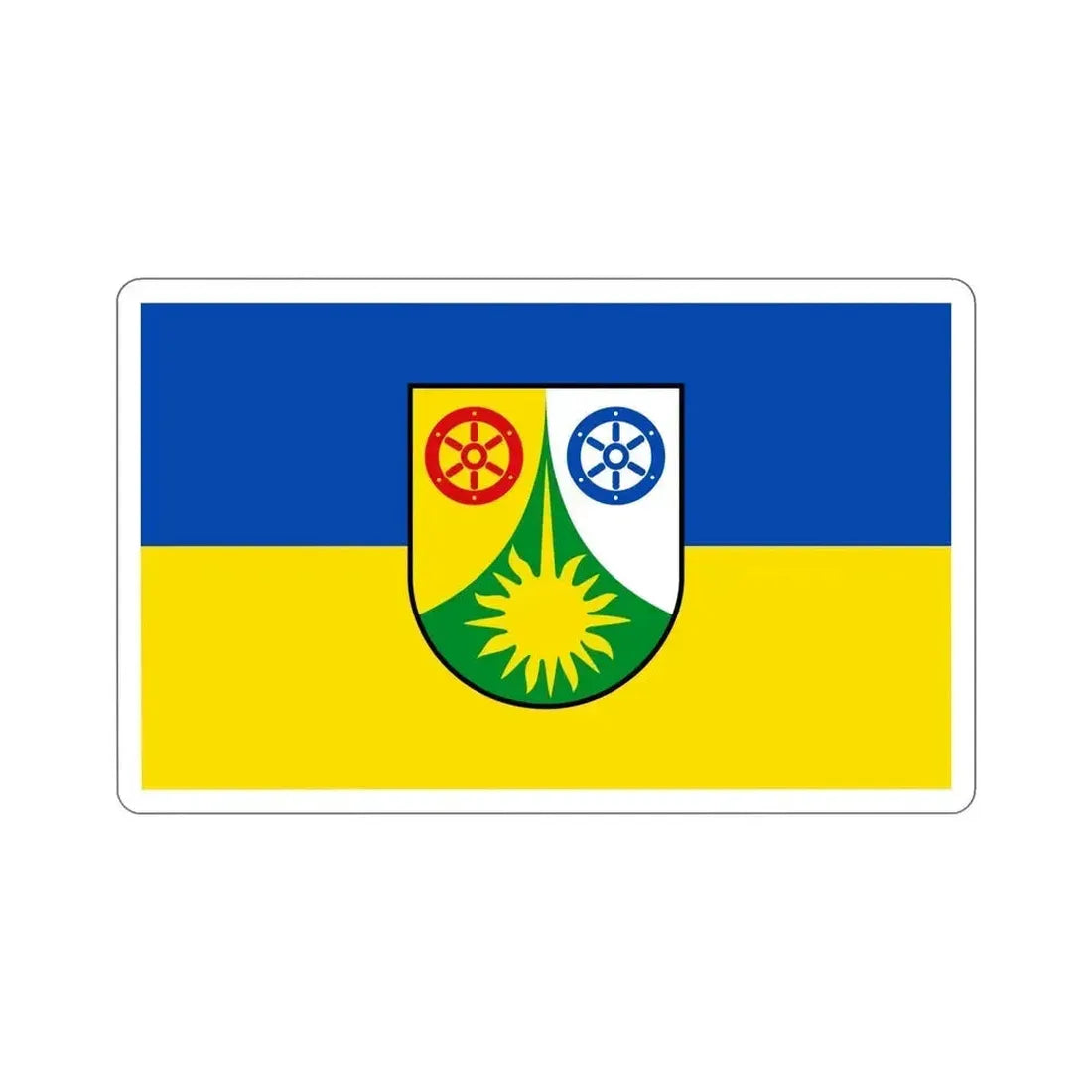 Flag of Donnersbergkreis Germany STICKER Vinyl Die-Cut Decal 6 Inch - The Sticker Space