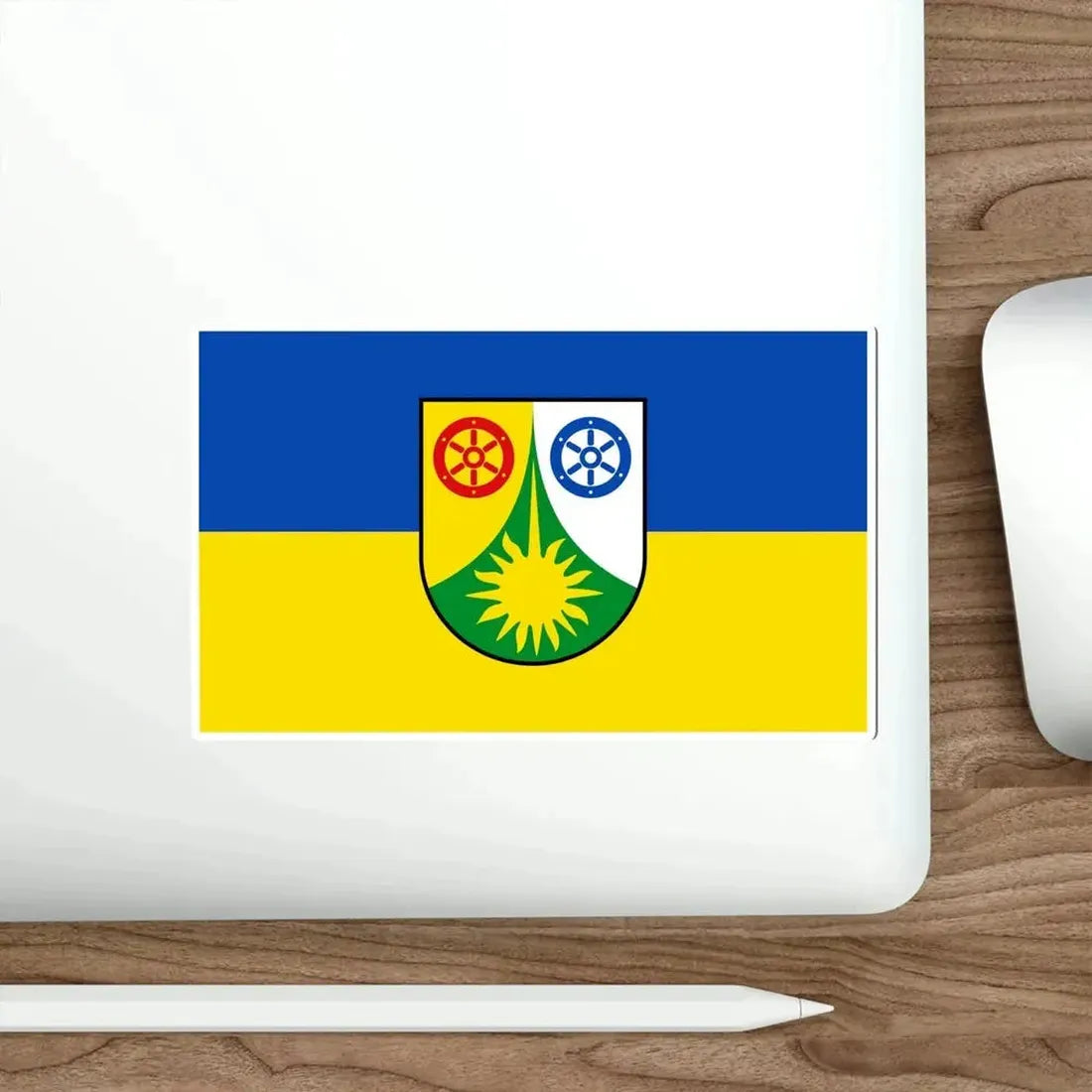 Flag of Donnersbergkreis Germany STICKER Vinyl Die-Cut Decal - The Sticker Space