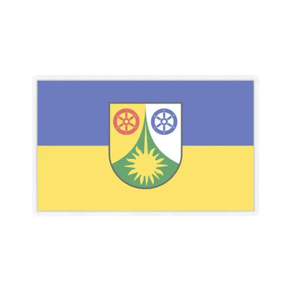 Flag of Donnersbergkreis Germany - STICKER Vinyl Kiss-Cut Decal 2 Inch Transparent - The Sticker Space