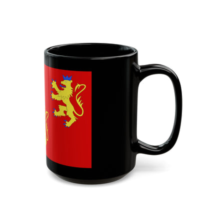 Flag of Dordogne France 2 - Black Coffee Mug-The Sticker Space