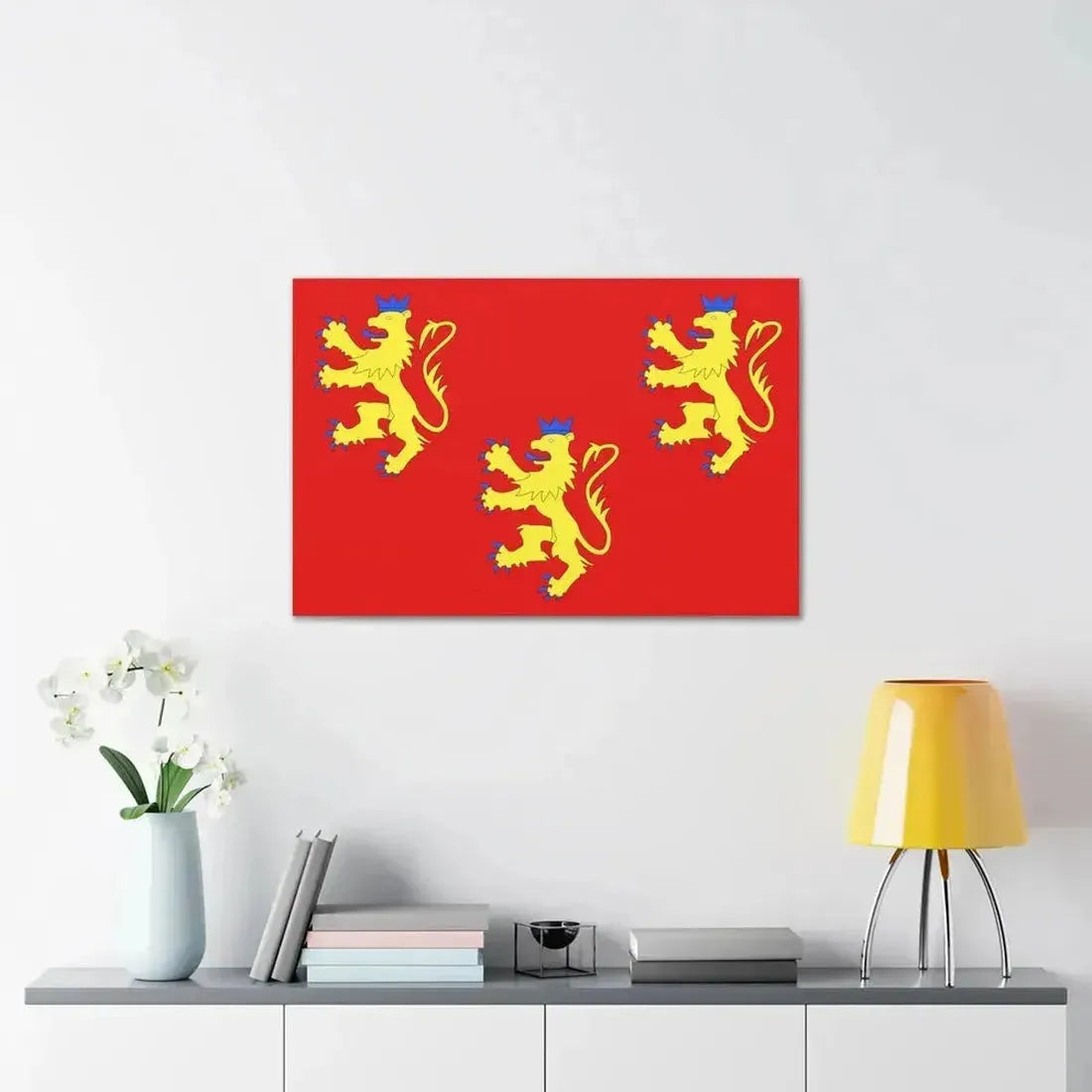 Flag of Dordogne France 2 - Canvas Wall Art - The Sticker Space