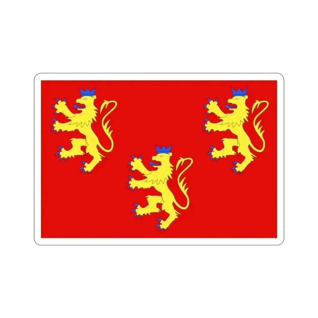 Flag of Dordogne France 2 STICKER Vinyl Die-Cut Decal 2 Inch - The Sticker Space