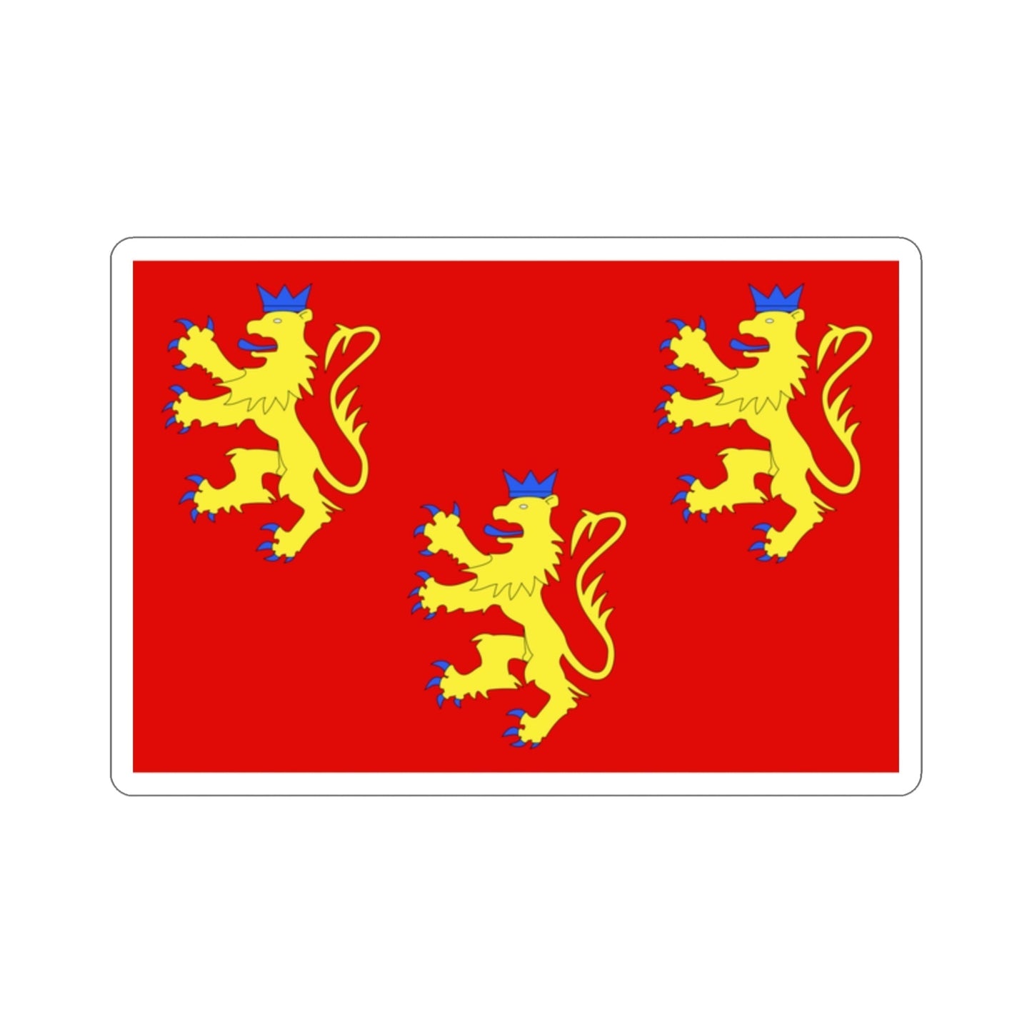 Flag of Dordogne France 2 STICKER Vinyl Die-Cut Decal-2 Inch-The Sticker Space