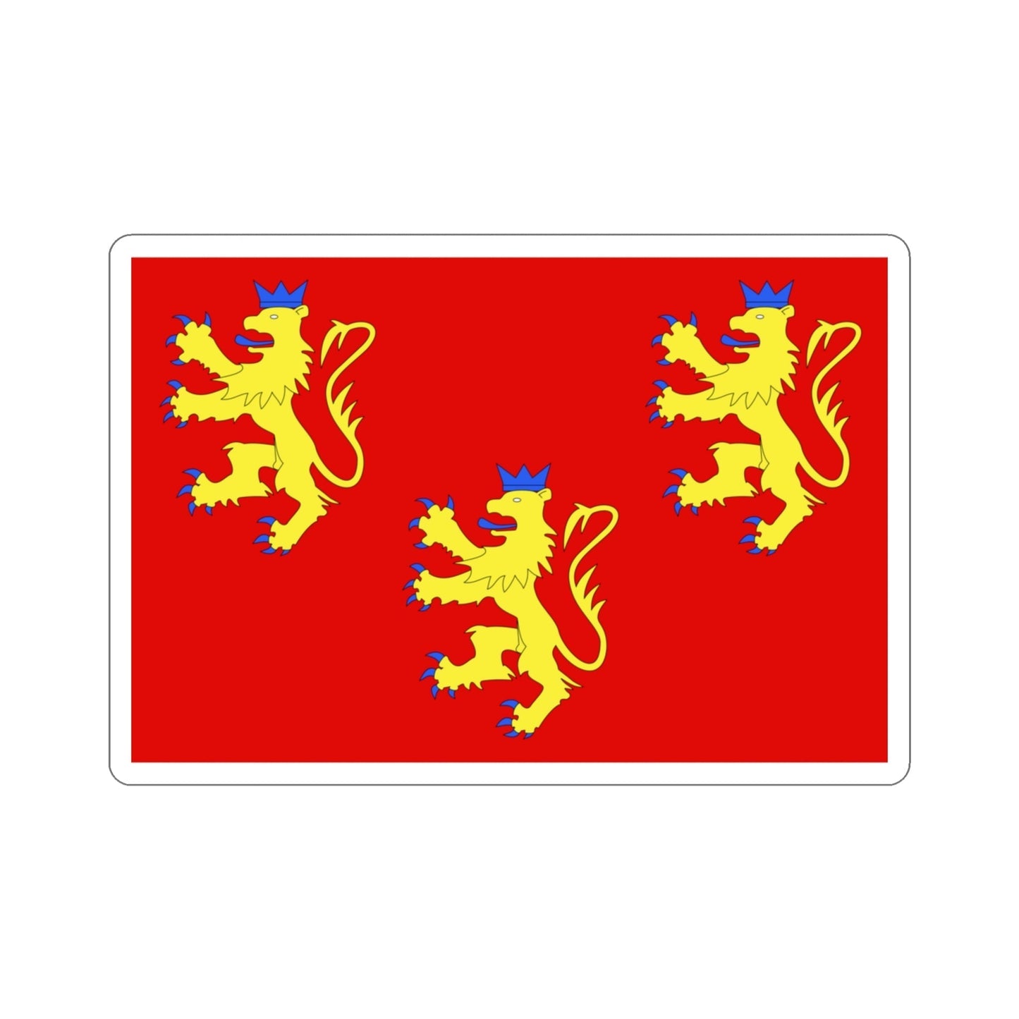 Flag of Dordogne France 2 STICKER Vinyl Die-Cut Decal-3 Inch-The Sticker Space