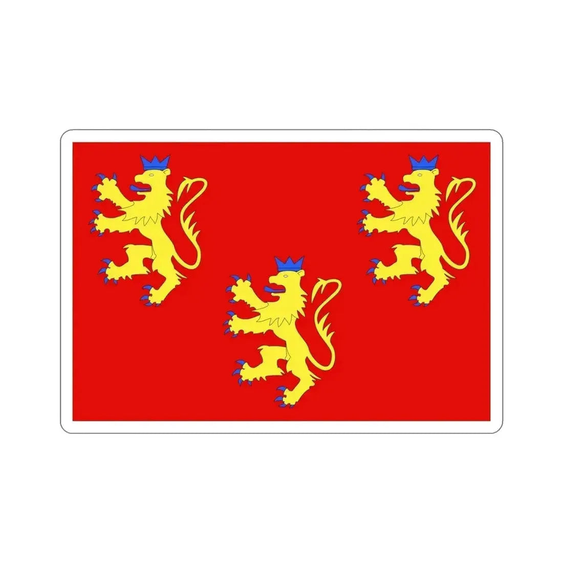 Flag of Dordogne France 2 STICKER Vinyl Die-Cut Decal - The Sticker Space