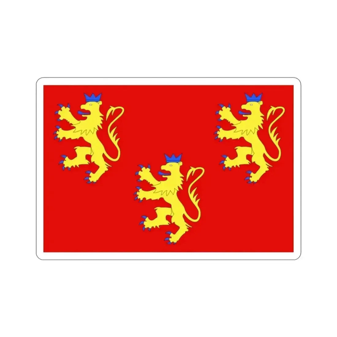 Flag of Dordogne France 2 STICKER Vinyl Die-Cut Decal - The Sticker Space
