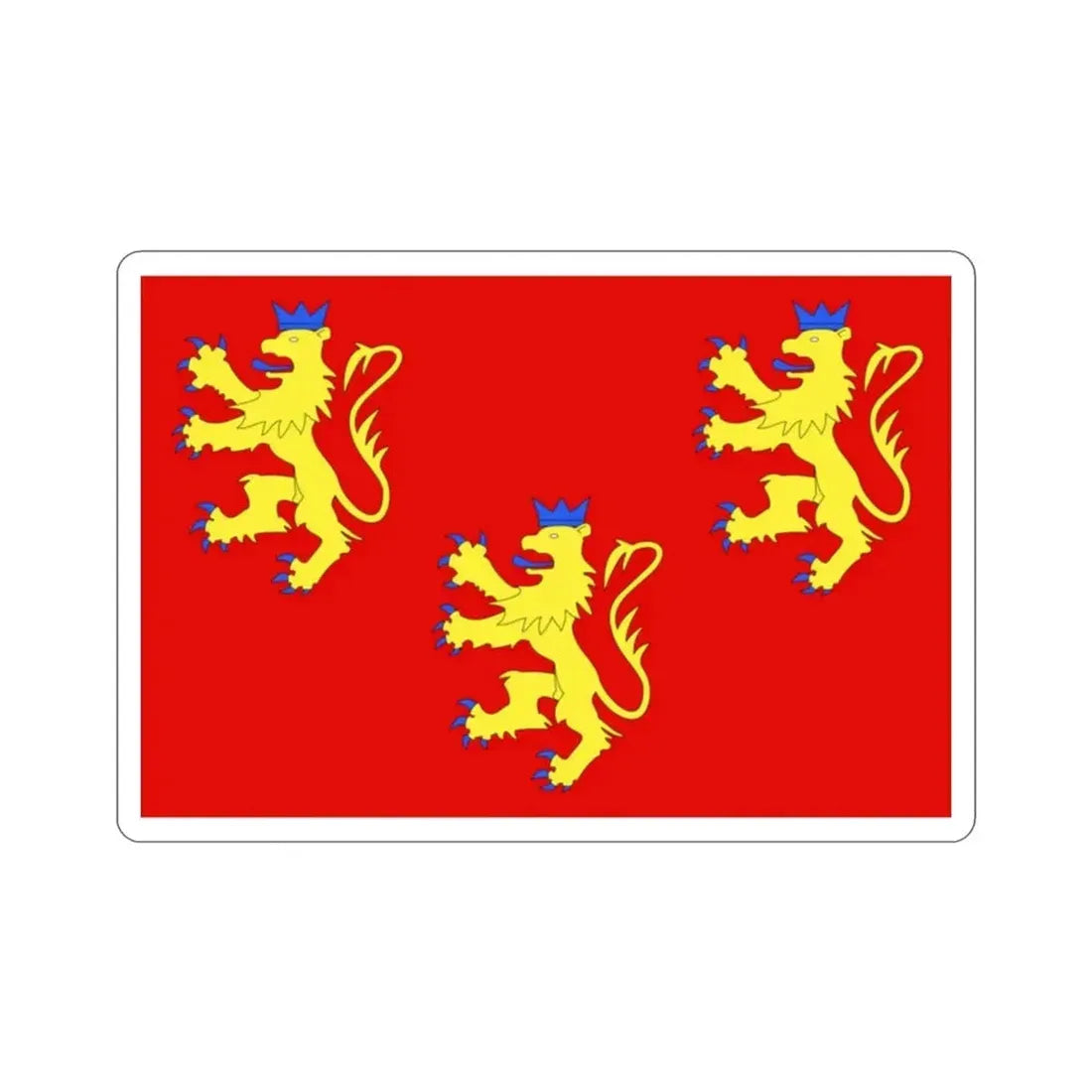 Flag of Dordogne France 2 STICKER Vinyl Die-Cut Decal - The Sticker Space