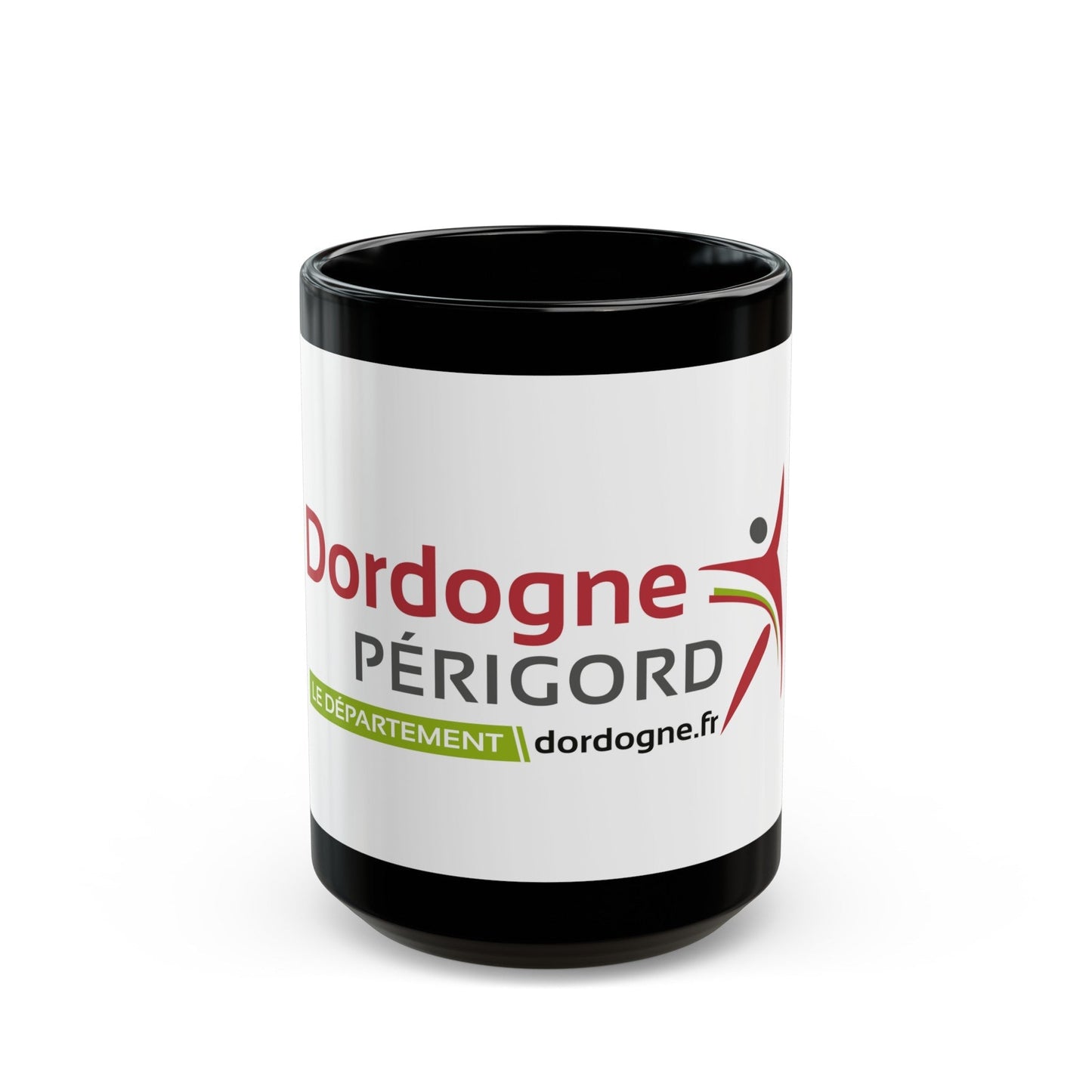 Flag of Dordogne France - Black Coffee Mug-15oz-The Sticker Space