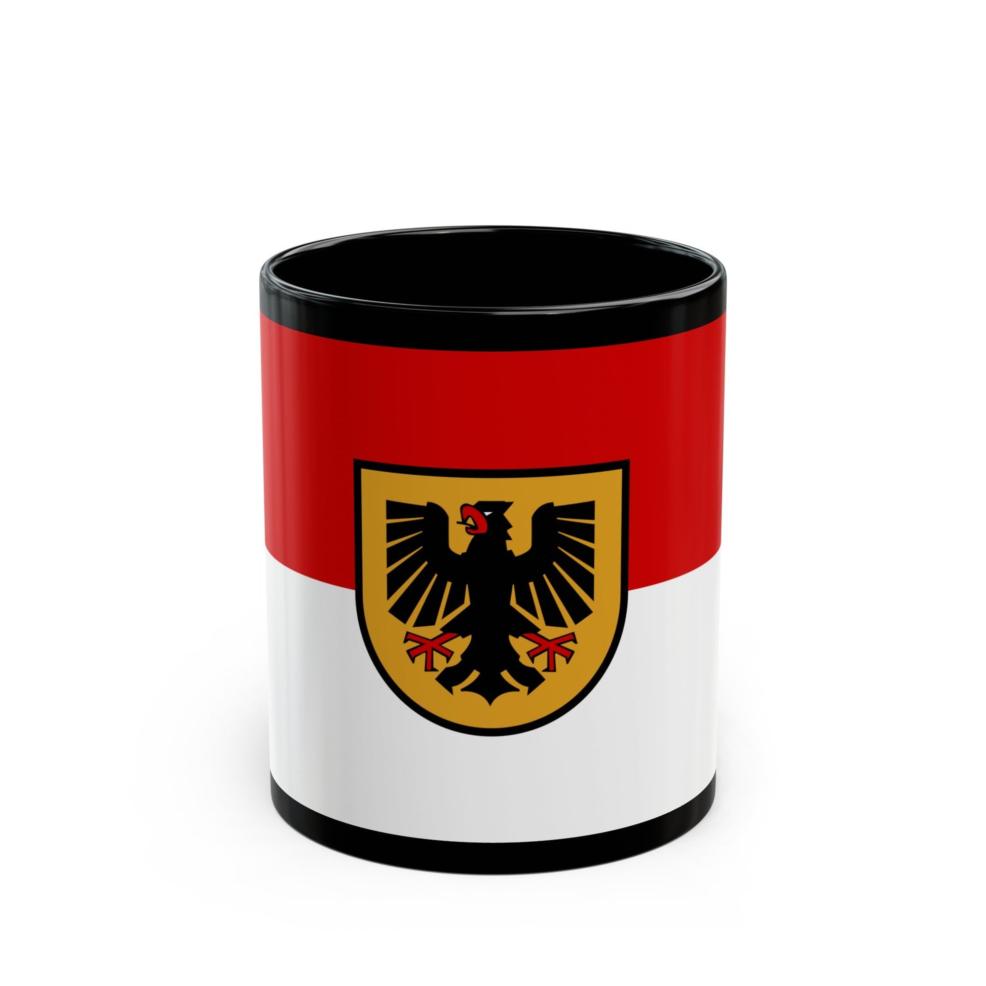 Flag of Dortmund Germany - Black Coffee Mug-11oz-The Sticker Space