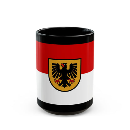 Flag of Dortmund Germany - Black Coffee Mug-15oz-The Sticker Space