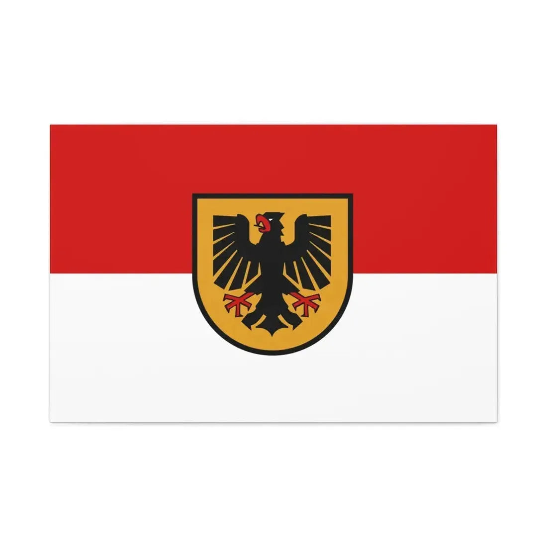 Flag of Dortmund Germany - Canvas Wall Art 36" x 24" 1.25" - The Sticker Space