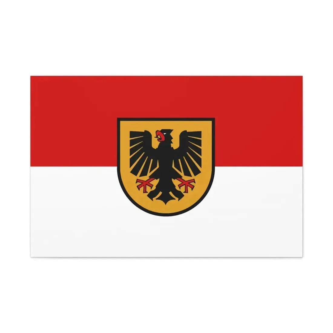 Flag of Dortmund Germany - Canvas Wall Art - The Sticker Space