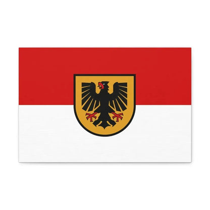Flag of Dortmund Germany - Canvas Wall Art - The Sticker Space