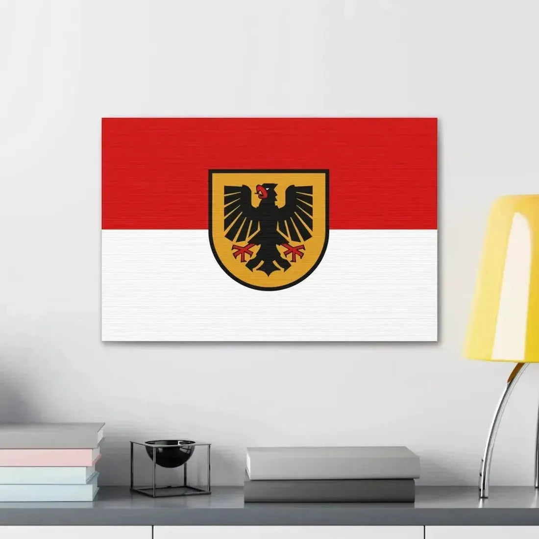 Flag of Dortmund Germany - Canvas Wall Art - The Sticker Space