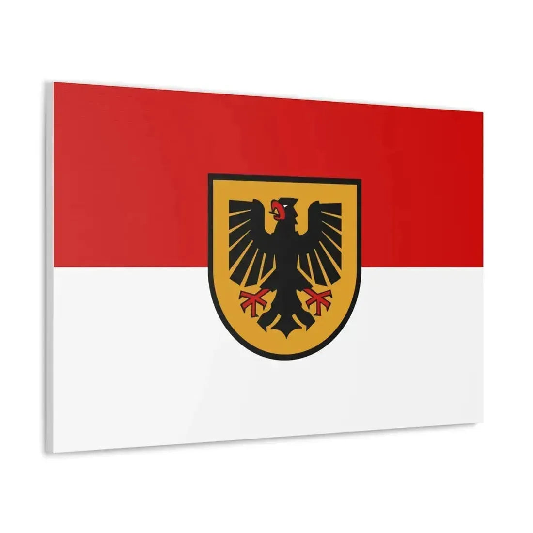 Flag of Dortmund Germany - Canvas Wall Art - The Sticker Space