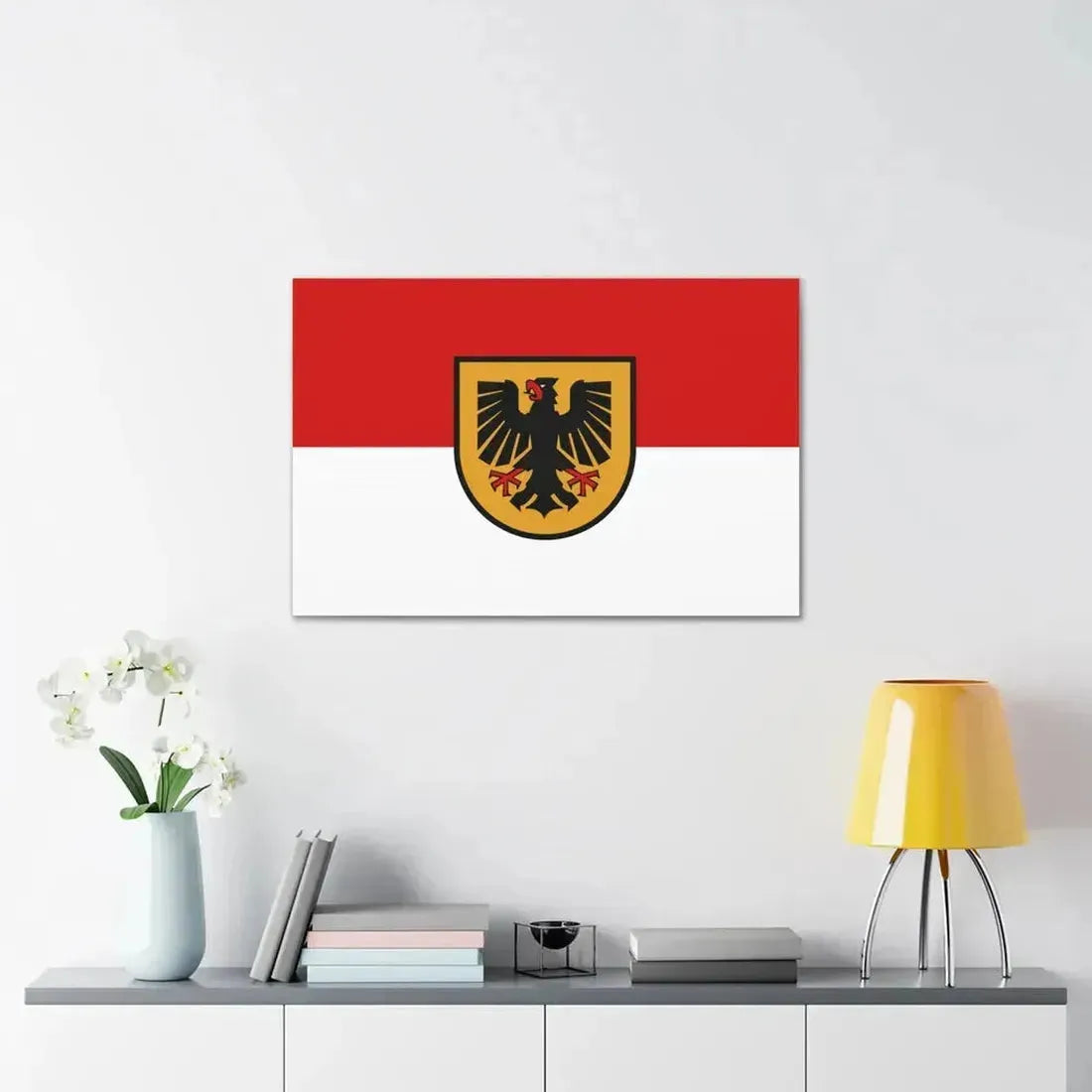 Flag of Dortmund Germany - Canvas Wall Art - The Sticker Space