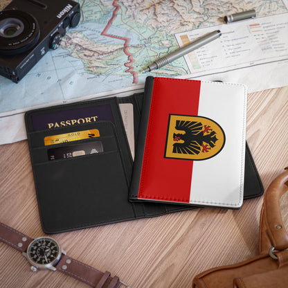 Flag of Dortmund Germany - Passport Holder-3.9" x 5.8"-The Sticker Space