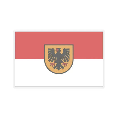 Flag of Dortmund Germany - STICKER Vinyl Kiss-Cut Decal 2 Inch Transparent - The Sticker Space