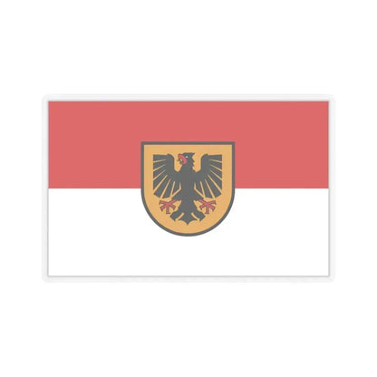 Flag of Dortmund Germany - STICKER Vinyl Kiss-Cut Decal 3 Inch Transparent - The Sticker Space