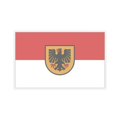 Flag of Dortmund Germany - STICKER Vinyl Kiss-Cut Decal 4 Inch Transparent - The Sticker Space