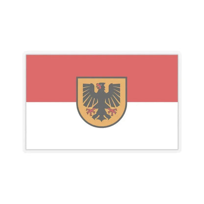 Flag of Dortmund Germany - STICKER Vinyl Kiss-Cut Decal 6 Inch Transparent - The Sticker Space