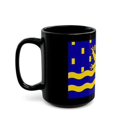 Flag of Doubs France 2 - Black Coffee Mug-The Sticker Space