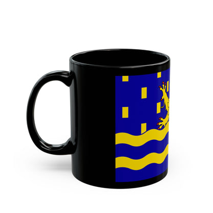 Flag of Doubs France 2 - Black Coffee Mug-The Sticker Space