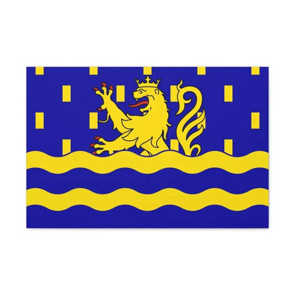 Flag of Doubs France 2 - Canvas Wall Art 24″ x 16″ 1.25" - The Sticker Space