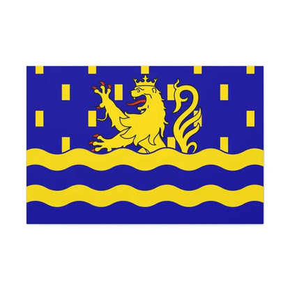 Flag of Doubs France 2 - Canvas Wall Art 36" x 24" 1.25" - The Sticker Space