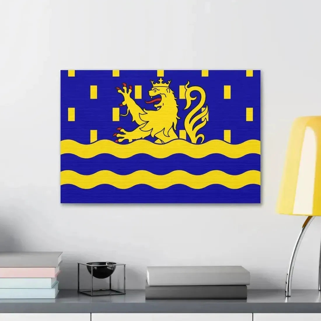 Flag of Doubs France 2 - Canvas Wall Art - The Sticker Space