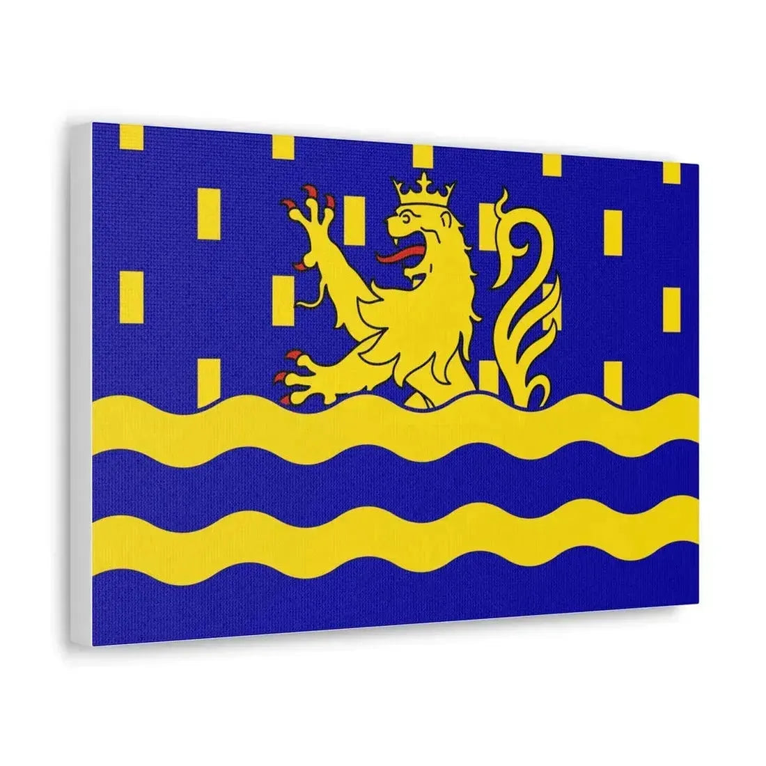 Flag of Doubs France 2 - Canvas Wall Art - The Sticker Space