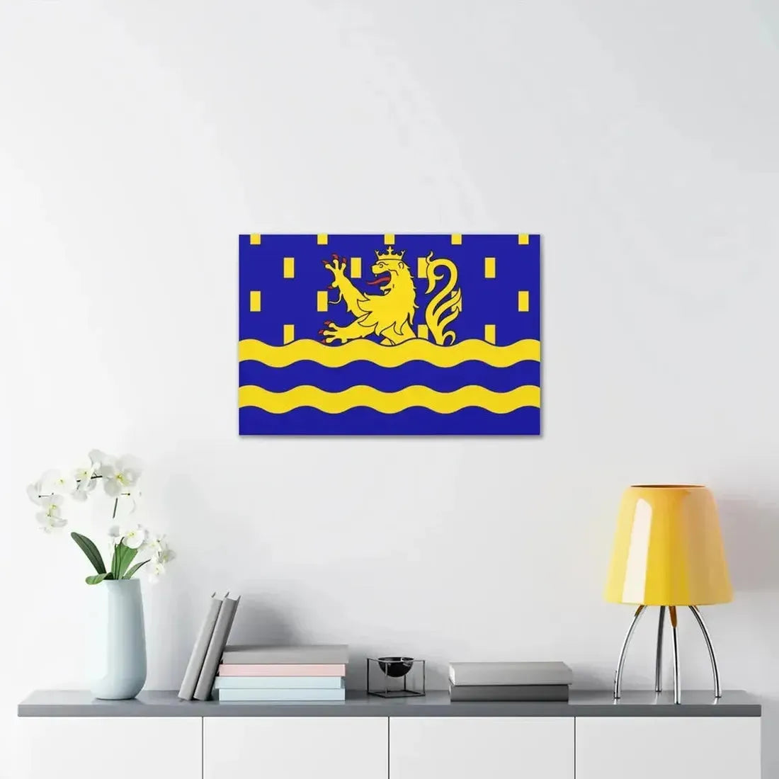 Flag of Doubs France 2 - Canvas Wall Art - The Sticker Space