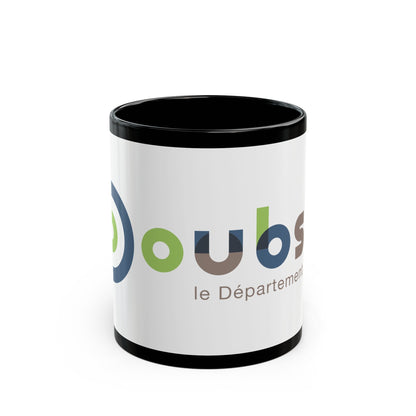 Flag of Doubs France - Black Coffee Mug-11oz-The Sticker Space